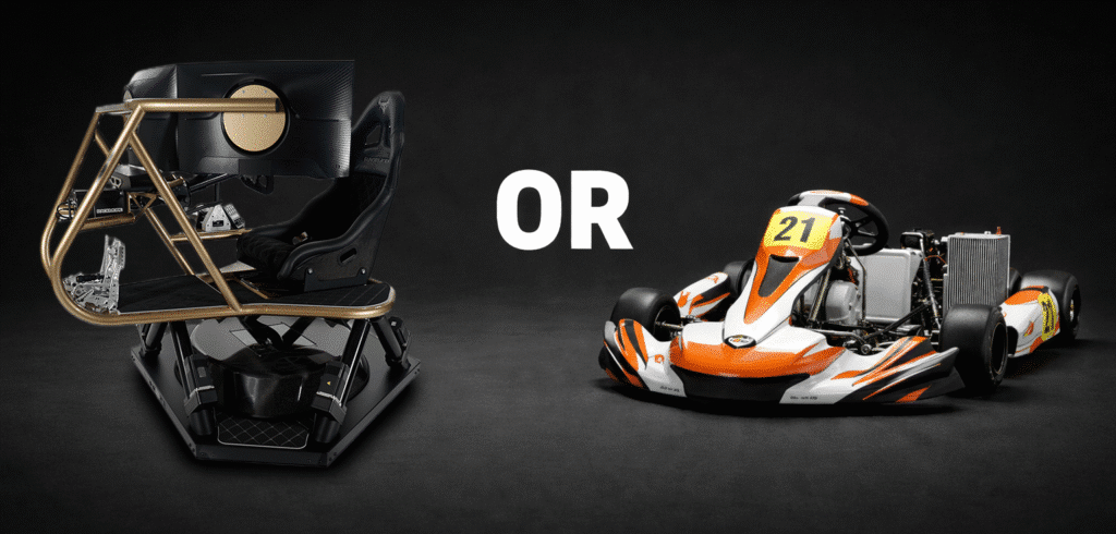 Racing simulator or go-kart